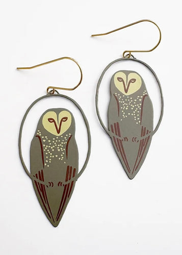 Midi Masked Owl Earrings
