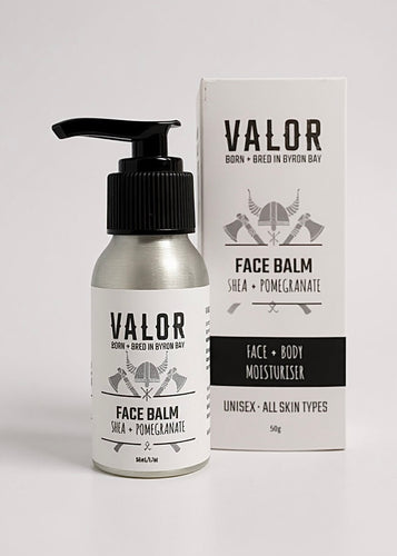 Valor Face Balm - Shea and Pomegranate
