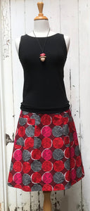 Flare Skirt - Batik/Red