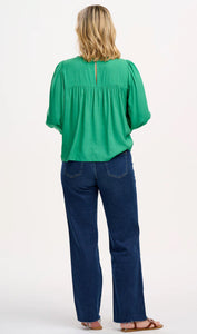Hyma Top - Green Leopard