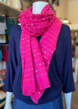 Load image into Gallery viewer, Winter Scarf - Spots/Hot Pink