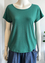 Load image into Gallery viewer, Boxy Tee - Emerald Geo