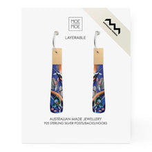 Load image into Gallery viewer, Kingfisher, Beacon Hoop Earrings