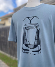Load image into Gallery viewer, Mens Screen Print Tee - E-Class Tram/Mineral Blue