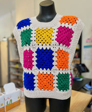 Load image into Gallery viewer, Crochet Granny Vest