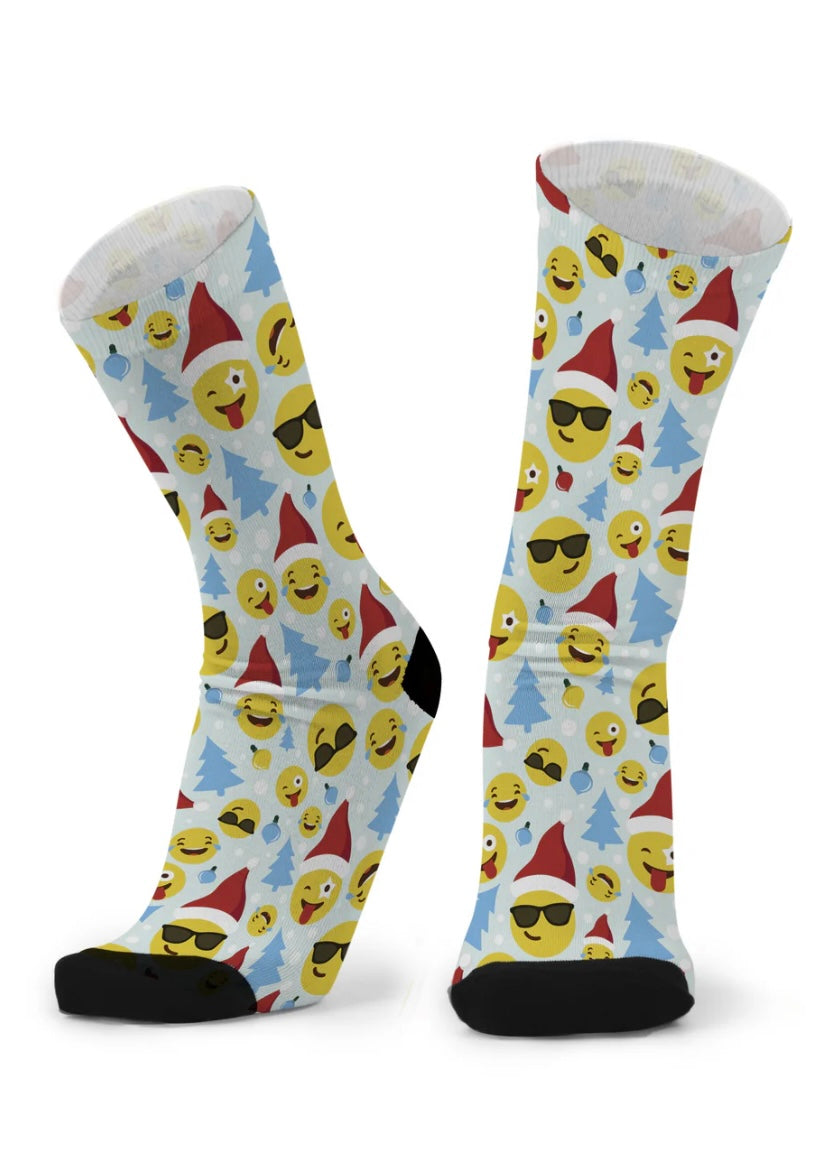 Red Fox Sox - size L - Emoji Xmas