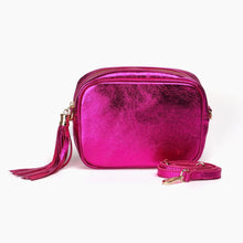 Load image into Gallery viewer, Crossbody Bag - Metallic Pink