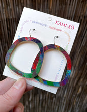 Load image into Gallery viewer, Big Circle, Hand Painted Hoops