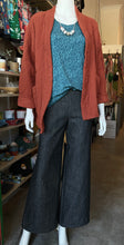 Load image into Gallery viewer, Boxy Tee - Linear Dash Teal