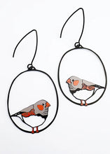 Load image into Gallery viewer, Midi Zebra Finch Dangles