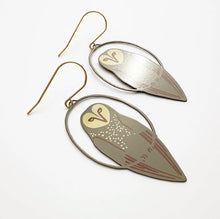 Load image into Gallery viewer, Midi Masked Owl Earrings