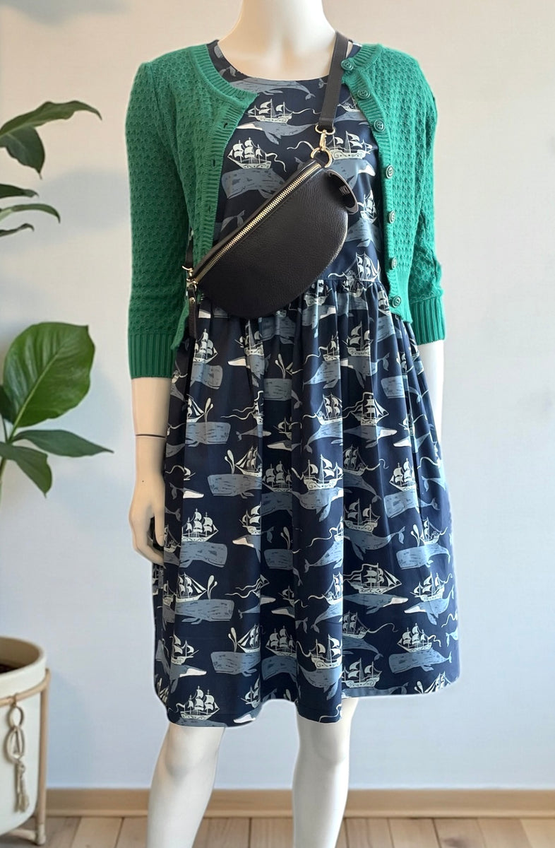 Poppy Dress, Whale Ships – Finki Handmade