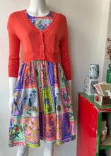 Load image into Gallery viewer, V-Neck Bolero Cardi - Fiesta Orange