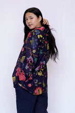 Load image into Gallery viewer, Anoushka Shirt - Bright Blooms, Navy