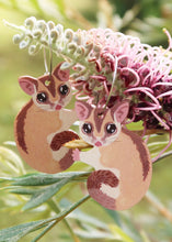 Load image into Gallery viewer, Sugar Glider Earrings