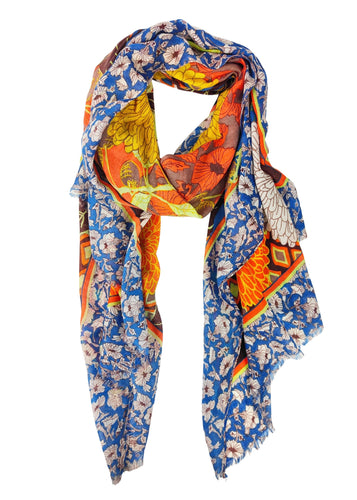 Summer Scarf - Gwen Dark Blue