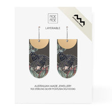 Load image into Gallery viewer, Cockatoo, Layered Tab, Drop Earrings