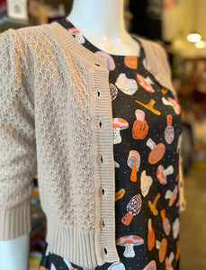 3/4 Sleeve Cardi - Taupe