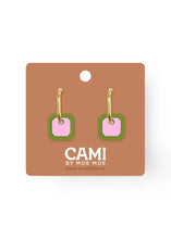 Load image into Gallery viewer, Cami Gem Earring - Pink/Pistachio