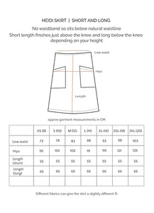 Heidi skirt, Long - Chambray