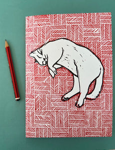 A5 Notebook - Cat on the Mat
