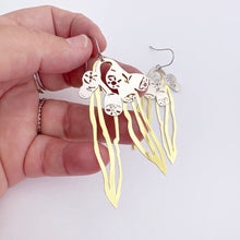 Load image into Gallery viewer, Gumnut/Leaf Dangles - Gold/Silv