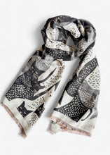 Load image into Gallery viewer, Winter Scarf - Moggy/Black