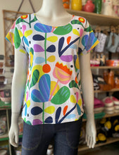 Load image into Gallery viewer, Boxy Tee - Bloom White