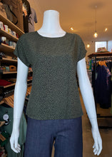 Load image into Gallery viewer, Boxy Top, Leopards Spot/Khaki