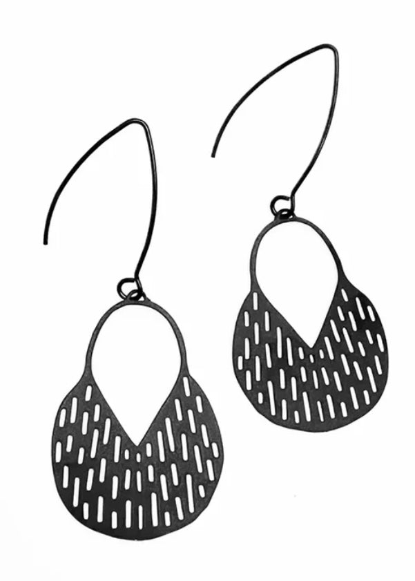 Mini Callisia Earrings - Black