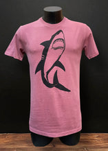 Load image into Gallery viewer, Mens Tee - Shark, Faded Wine