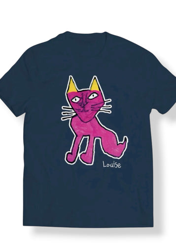 Unisex Adult Tee - Pink Cat