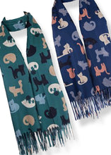 Load image into Gallery viewer, Winter Scarf - Cats