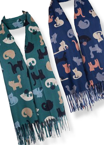 Winter Scarf - Cats