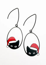 Load image into Gallery viewer, Christmas Cat Earrings