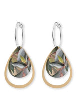 Load image into Gallery viewer, Eucalyptus, Layered Hoop Dangles