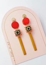 Load image into Gallery viewer, Gazette Earrings, Red