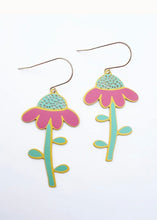 Load image into Gallery viewer, Echinacea Earrings - Spring