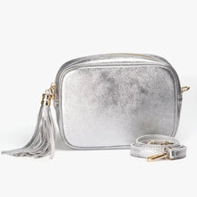 Load image into Gallery viewer, Crossbody Bag - Metallic Silver