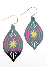 Load image into Gallery viewer, Vintage Christmas Ornament Earrings - Spruce