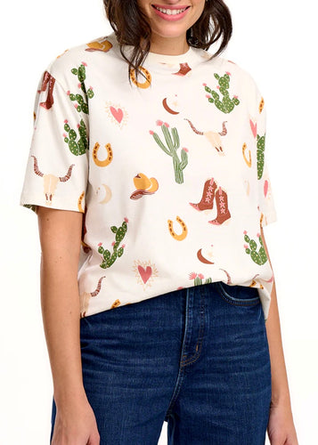 Kinsley, Relaxed Tee - Desert Cowgirl