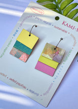 Load image into Gallery viewer, Square Tab Trio, Reversible Earrings