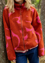 Load image into Gallery viewer, Danelabrador Fleece Jacket, Chilli/Cherry