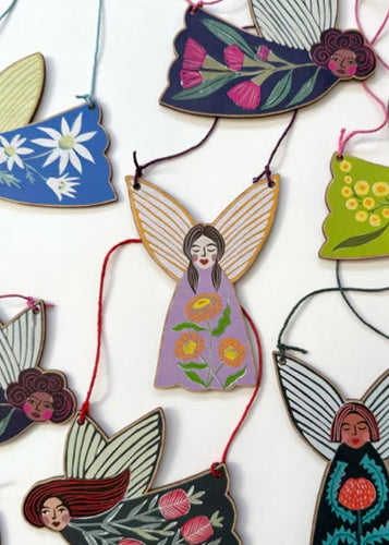Wooden Fairy Ornament