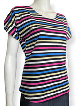 Load image into Gallery viewer, Boxy tee - Licorice Stripe