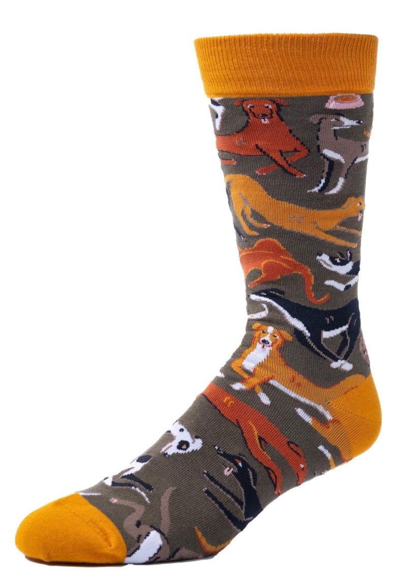 Mens Sock - 50 Shades of Greyhound