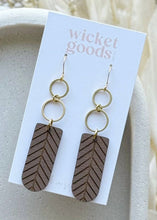 Load image into Gallery viewer, Cabin Earrings, Bark
