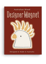 Load image into Gallery viewer, Wooden Magnet - White Cockatoo