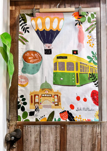 Tea Towel - Melbourne Icons