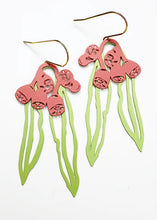 Load image into Gallery viewer, Gumnut/Leaf Dangles - Green/Salmon